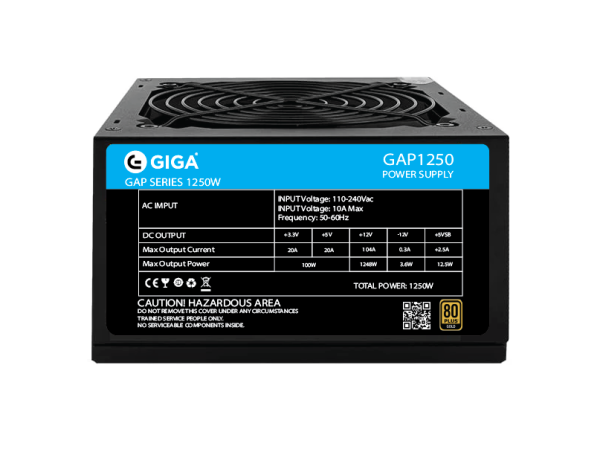 Giga GAP1250 80 Plus Power Supply